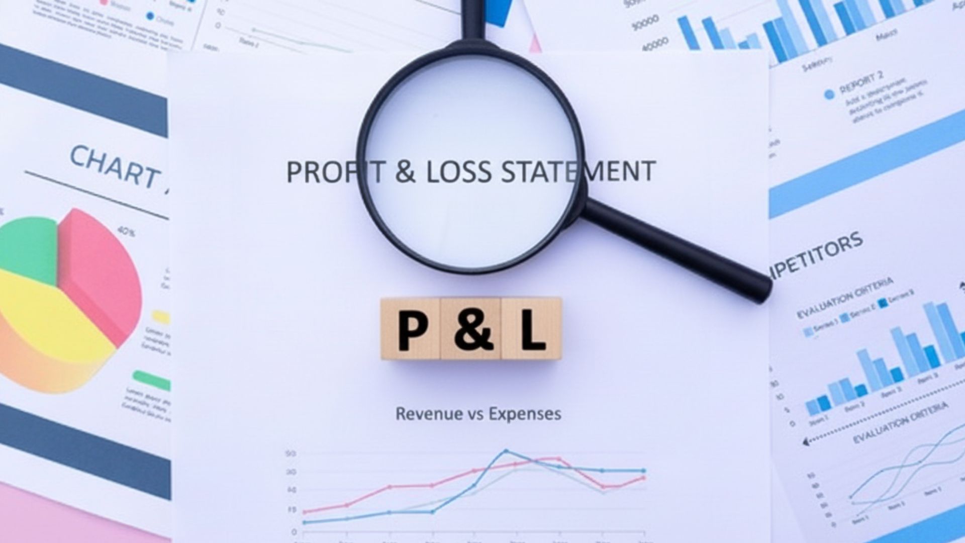 Online course creator's profit and loss statement showing $250K revenue with detailed business breakdown and financial metrics